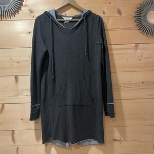 WORKSHOP DRESSES Hoodie Dress Charcoal Small